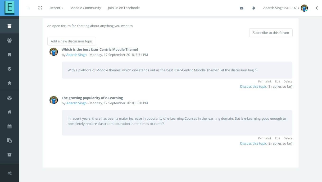 Social Course Format