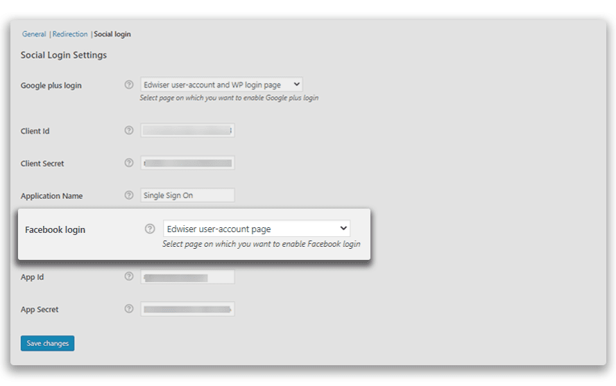 Social login 2
