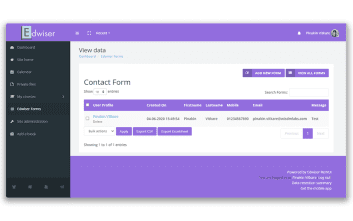Form entry management