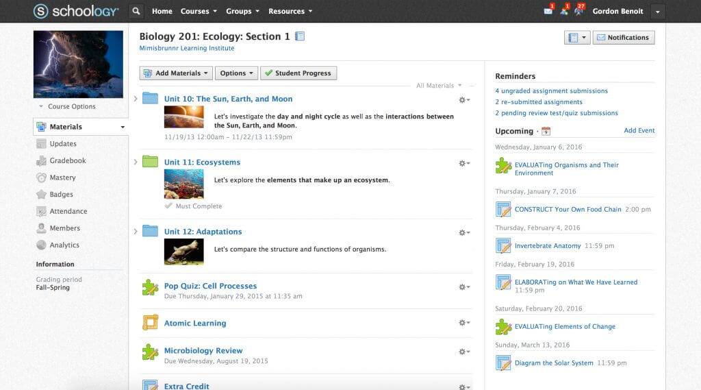 schoology course creator